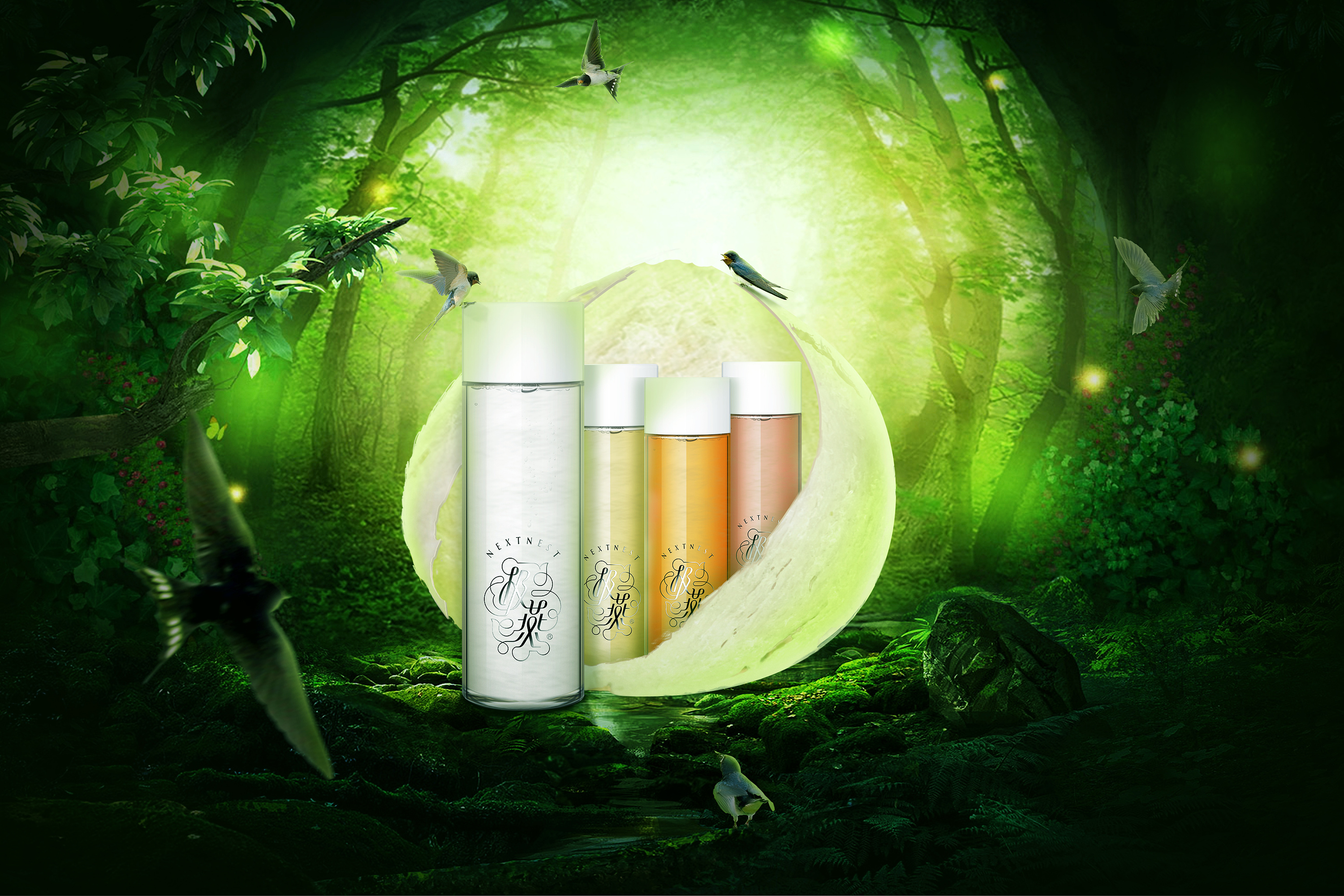 化妝品創意海報合成制作鑒賞